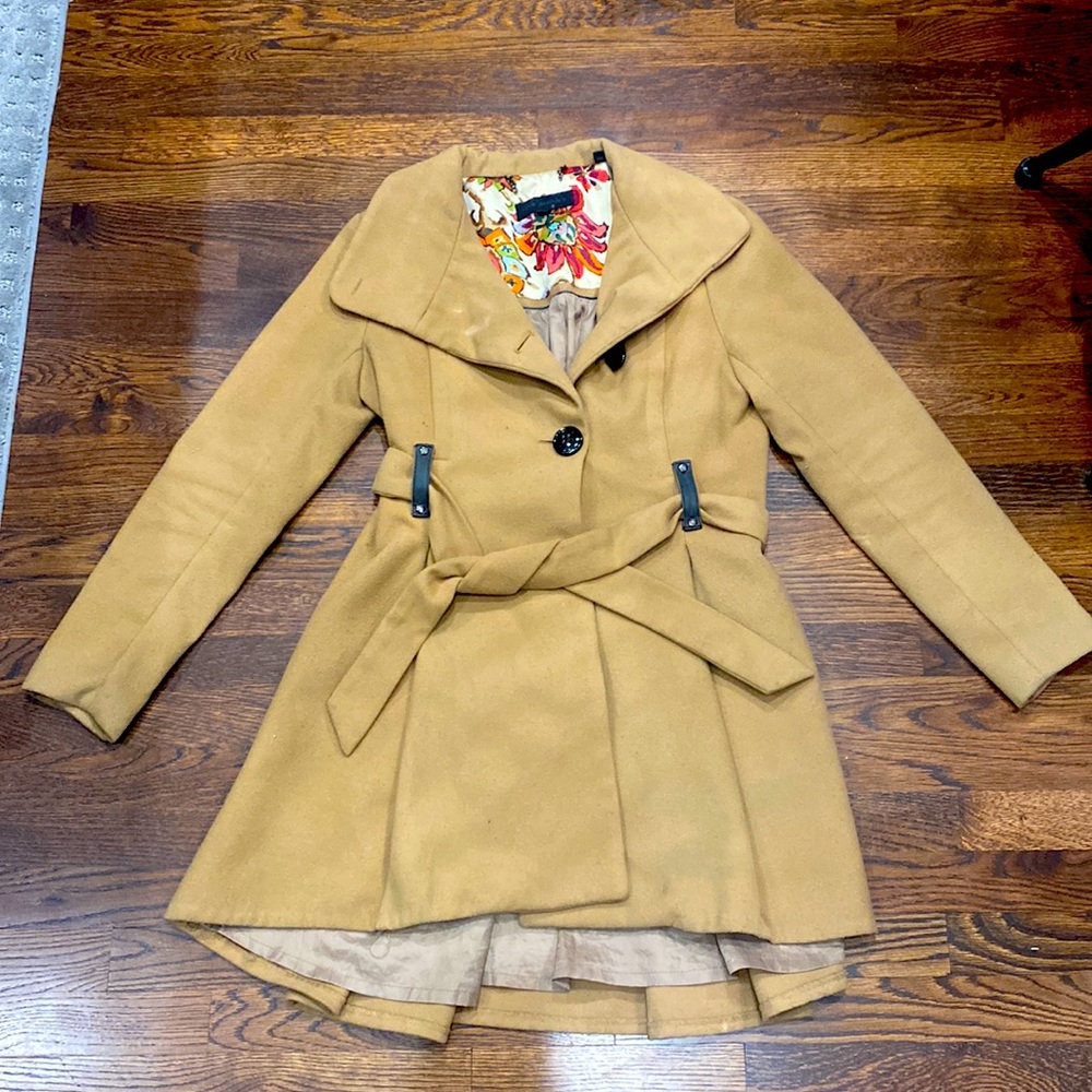 Steven Madden Swing Peplum Peacoat